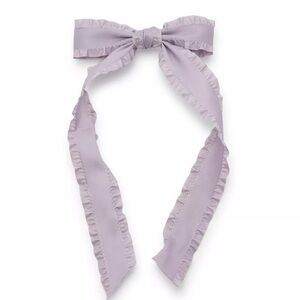 Purple Bow Hair Clip